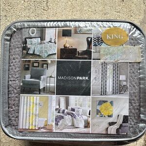 King Duvet Cover Set 3 Piece Madison Park‎ Gray